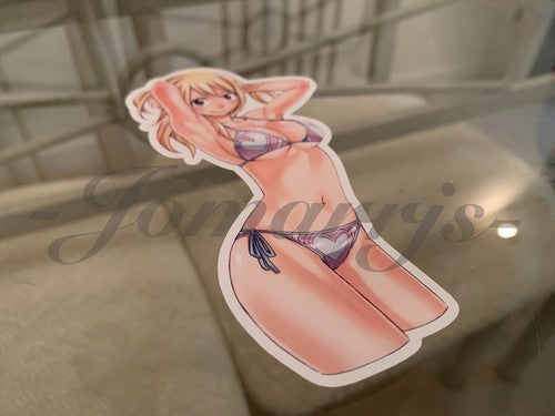 Fairy Tail - Anime - Lucy Heartfilia c. Bikini Sun Fun Sticker Vinyl Decal Sign