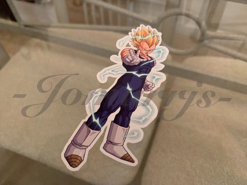 Dragon Ball Z Vegeta (c.) Sticker Vinyl Sign Comic DBZ super saiyans