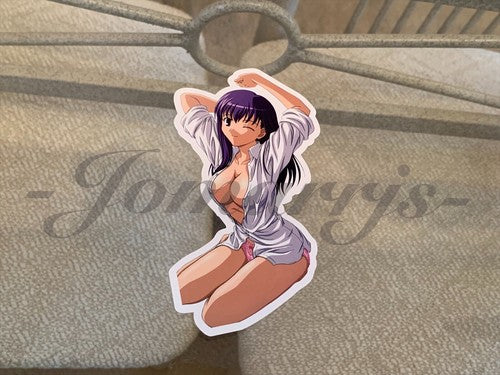Fate - Anime - Sakura Matou “Nightgown” Vinyl Sticker lingerie manga laptop