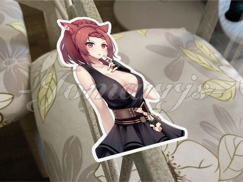 Final Fantasy IVX Gaming Miqote Sticker Decals Vinyl ff 14 anime manga a