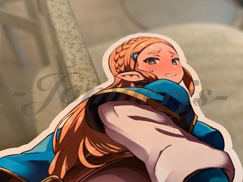 The Legend Of Zelda - Anime - Princess Zelda Custom Colored Sticker Decal #2