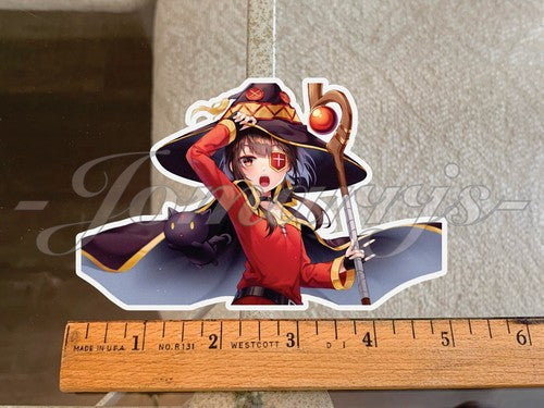 Kono Subarashii Anime Megumin & Chomuske Sticker Decal Vinyl Comic konosuba