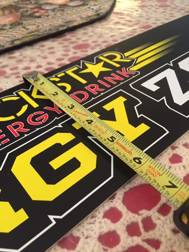 Authentic Rockstar ENERGY ZONE Drink Plaque Decals Sticker Monster Red Bull Rare