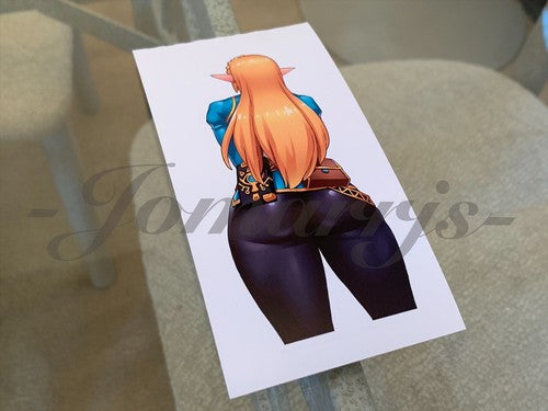 The Legend Of Zelda - Anime - Princess Zelda Custom Colored Sticker Decal #4