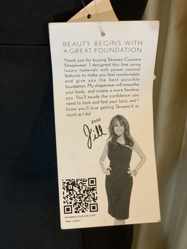 Skweez Couture Jill Zarin Seamless WYOB Shaper Lace Slip Black M Shapewear