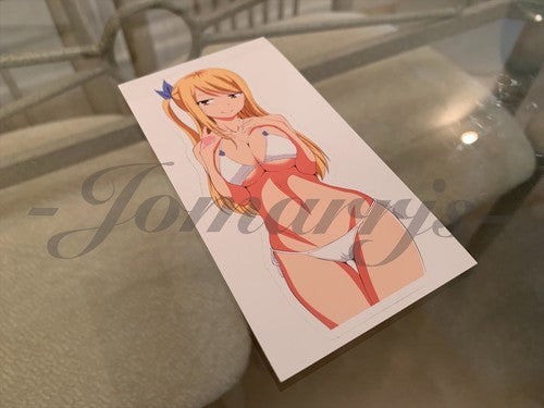 Fairy Tail - Anime - Lucy Heartfilia d. Bikini Sun Fun Sticker Vinyl Decal Sign