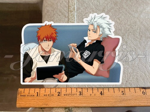 Bleach - Anime - Ichigo Kurosaki & Toshiro Hitsugaya Custom Sticker Decal Vinyl