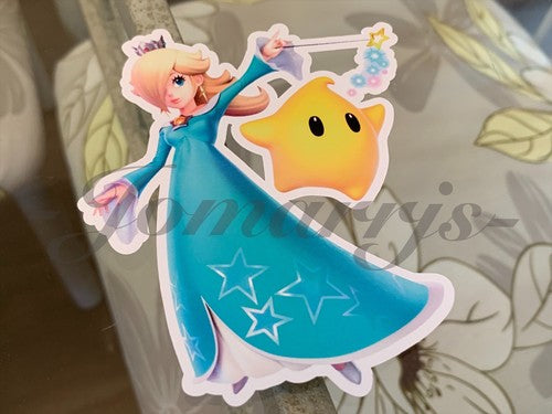 Super Mario - Anime - Rosalina & Luma Sticker Decal Vinyl #1 nintendo galaxy