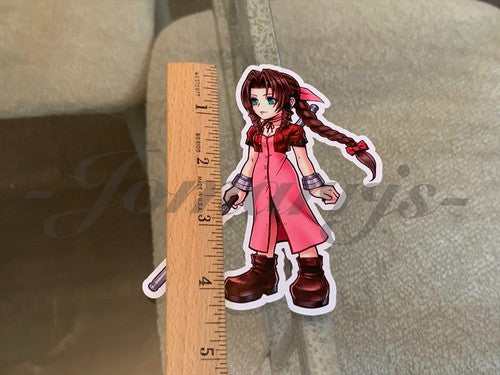 Final Fantasy - Anime - Aerith Gainsborou Chibi Custom Sticker Decals #2 ff7