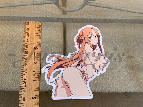 Sword Art Online - Anime- Asuna Yuuki d. Bikini Sun Fun Sticker Vinyl Decal SAO