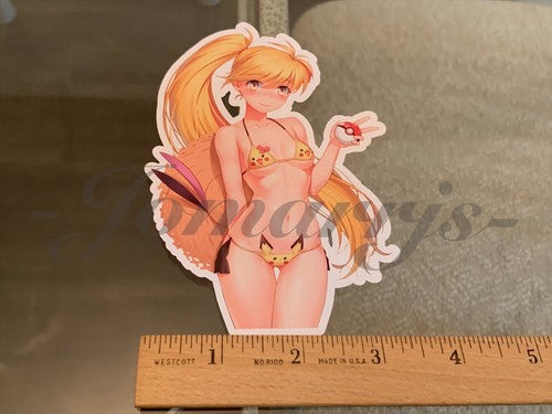 Pokemon - Anime - Yellow Amarillo Bikini Sun Fun Sticker Decal Vinyl pikachu a.