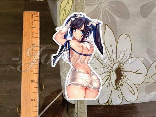 DanMachi Anime Hestia Lingerie Bikini Sun Fun Sticker 2 lewd ecchi sexy manga