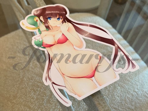 Pokemon - Anime - Rosa Mei White2 Bikini Sun Fun Sticker Decal Vinyl manga b.