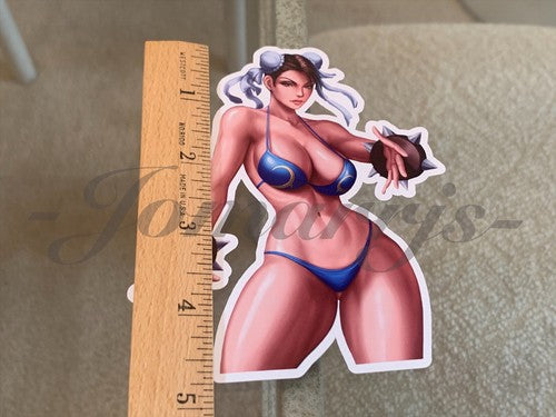 Street Fighter - Anime - Chun Li Bikini Sun Fun Sticker Decal Vinyl #2