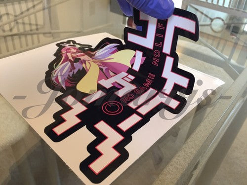 No Game No Life - Anime - Jibril Sticker Decals Vinyl Sign flügel sora lap top