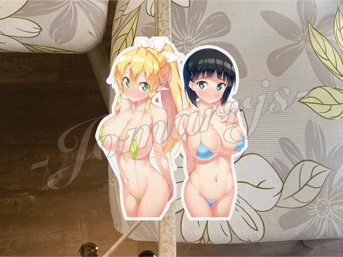 Sword Art Online Anime Leafa Suguha Kirigaya Bikini Sticker SAO sexy waifu 1