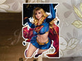 Super Girl Custom Vinyl Sticker Decal Art Cute sexy superman dc comics waifu