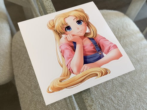 Sailor Moon - Anime - Sailor Moon Usagi Custom Colored Sticker Decal Vinyl a.