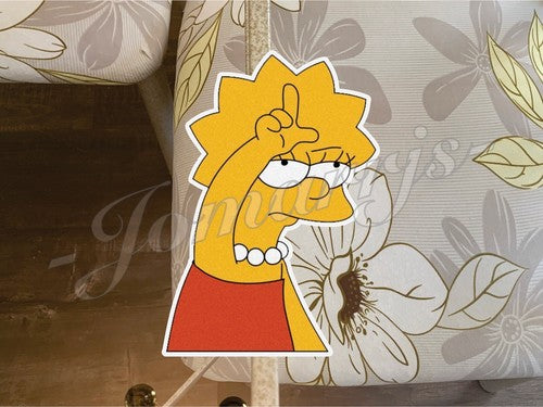 The Simpsons Lisa Simpson “Loser” Sticker anime bart homer car decal funny cute