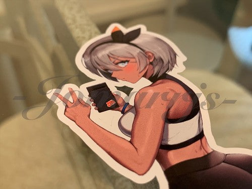 Pokemon - Anime - Bea “Selfie” Sexy Custom Sticker Decal 7
