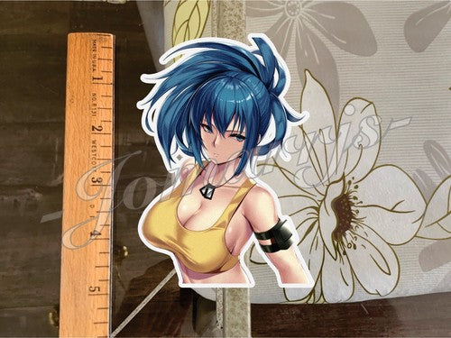 King of Fighters Anime Kof Leona Heidern Custom Sticker sexy cute ecchi decal 1