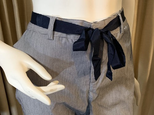 Jaclyn Smith Striped Blue Casual Weekend Walk Shorts Women’s 12 NWT