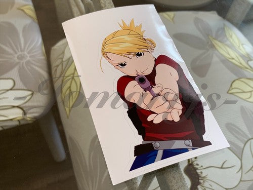 Fullmetal Alchemist - Anime - Riza Hawkeye Gun Custom Sticker Decal manga