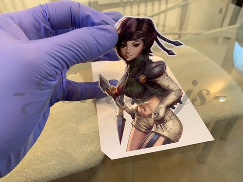 Final Fantasy - Gaming - Yuffie Kisaragi Sticker Decals Vinyl ff 7 anime vii A.