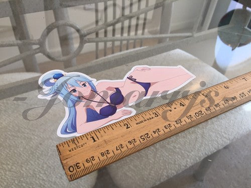Kono Subarashii Anime - Aqua Bikini Sun Fun Sticker Decal Vinyl Comic manga