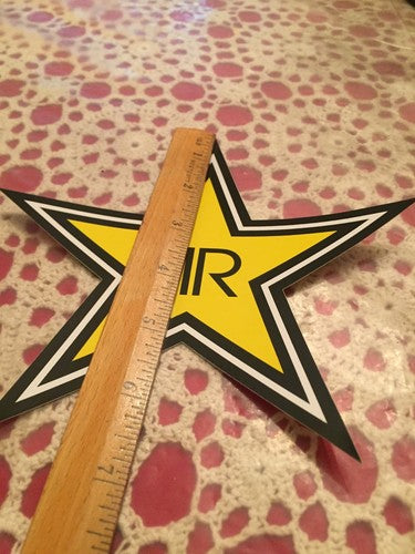 5 AUTHENTIC New Rockstar Energy Drink Stickers / Sign / Decal Star BMX Motocross