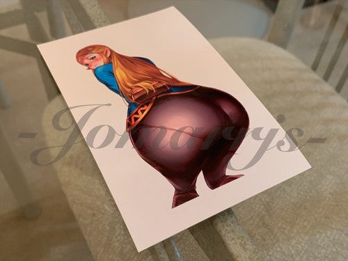 The Legend Of Zelda - Anime - Princess Zelda Custom Colored Sticker Decal #3