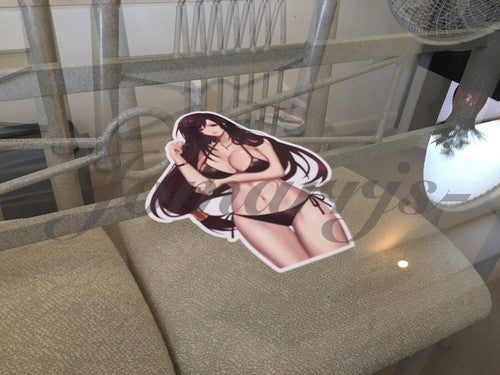 Final Fantasy Gaming Tifa Lockhart Bikini Sticker Decal Vinyl FF 7 xii anime