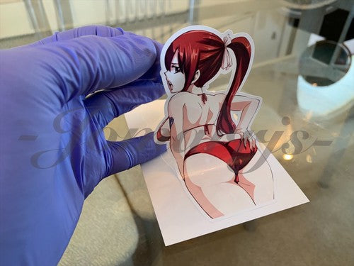 Fairy Tail - Anime - Erza Scarlet f. Bikini Sun Fun Sticker Vinyl Decal Sign