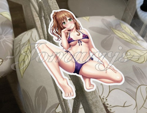 BanG Dream! Anime Imai Lisa Bikini Sun Fun Sticker Vinyl Decal manga a waifu