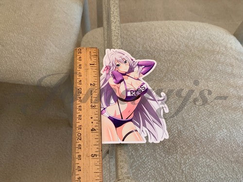 High School DxD Anime Rossweisse Bikini Sun Fun Sticker Decal lingerie