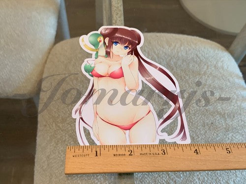 Pokemon - Anime - Rosa Mei White2 Bikini Sun Fun Sticker Decal Vinyl manga b.