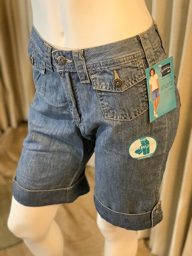 Riders by Lee Women's Size 8 Comfort Bermuda Short Blue NWT