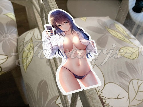 Anime Bikini Lingerie Pin Up Girl Selfie “Your Eyes Only” Sticker sexy ecchi 7