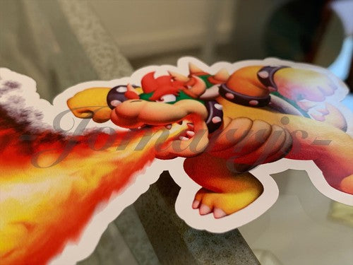 Super Mario - Anime - Bowser Custom Sticker Decal Vinyl #2 nintendo galaxy