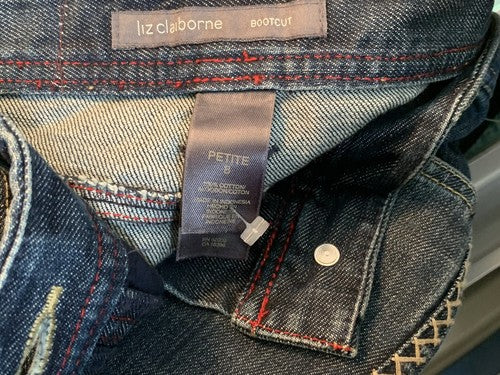 Liz Claiborne Jeans Sz 8P Women’s Bootcut Medium Wash Denim Jean Pants NWT
