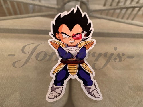 Dragon Ball Z Vegeta (f.) Chibi Sticker Vinyl Sign Comic DBZ super saiyans