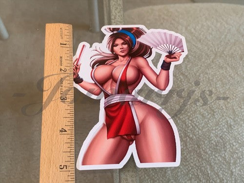 King of Fighters - Anime - Mia Shiranui Bikini Sun Fun Sticker Decals Vinyl #a