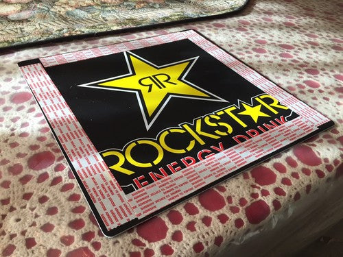 Authentic Rockstar Energy Drink Window Sign Plaque Decals Stickers Monster Rare