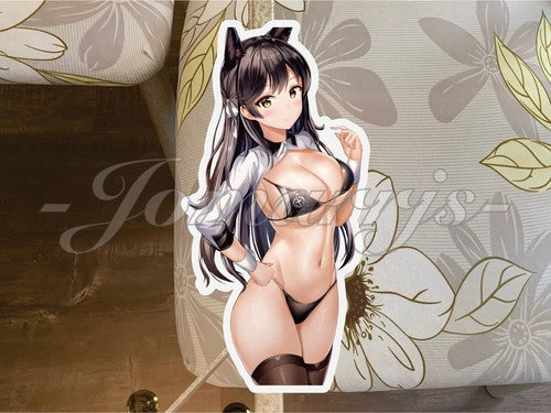 Azur Lane Anime Atago Bikini Sun Fun ecchi sexy waifu Sticker Decal Art b.