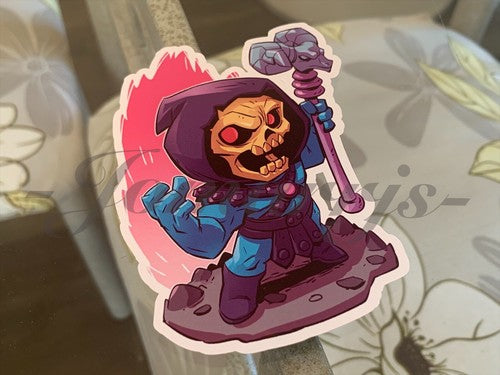 He-Man - Anime - Skeletor Keldor Chibi Custom Sticker Decal Sign dc comic
