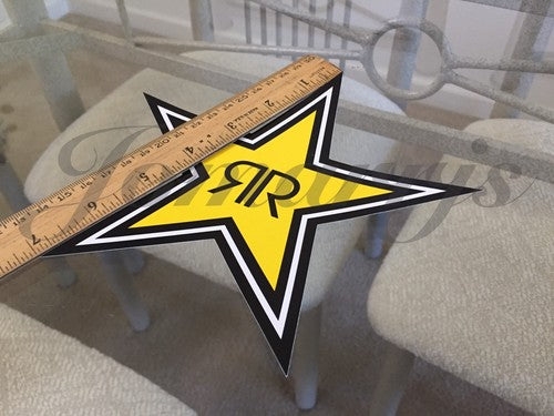 3 Authentic Rockstar Energy Drink Stickers Decal Logo BMX Motocross Racing