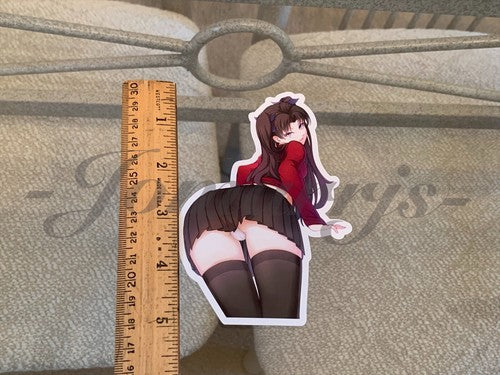 Fate - Anime - Rin Tohsake “Peek” Sticker Vinyl Decal Custom manga laptop binder