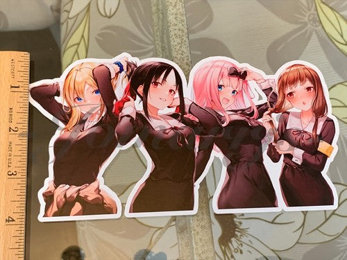 Kaguya-sama Love is War Hayasaka, Fujiwara, Iino, Shinomiya Custom Anime Sticker