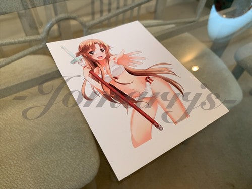 Sword Art Online - Anime- Asuna Yuuki c. Bikini Sun Fun Sticker Vinyl Decal SAO