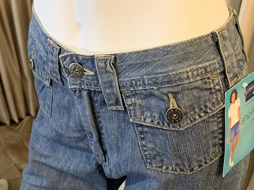 Riders by Lee Women's Size 8 Comfort Bermuda Short Blue NWT